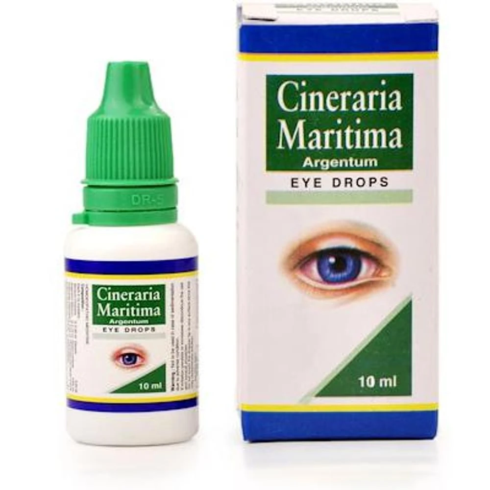 Hapdco Cineraria Maritima Argentum Eye Drop bottle of 10 ml Eye Drop