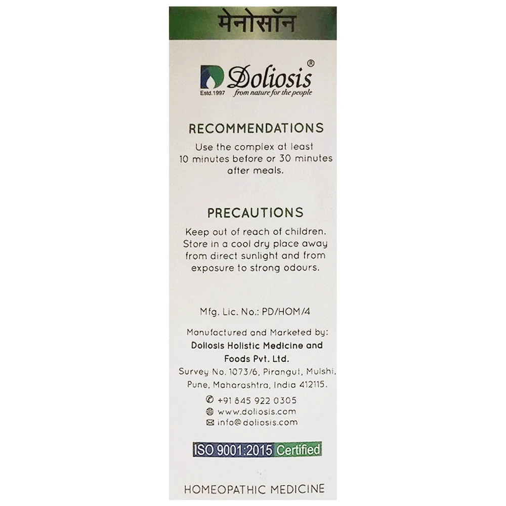 Doliosis D41 Menoson Liquid Complex bottle of 30 ml Drop