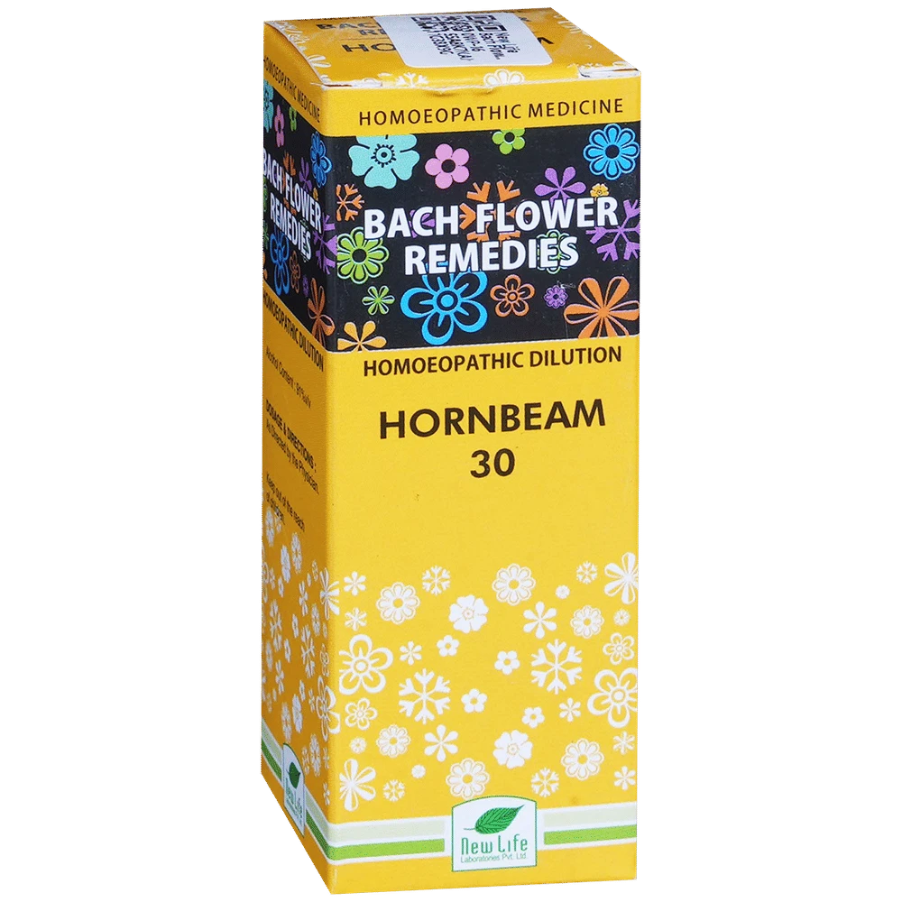 New Life Bach Flower Horn Beam 30 bottle of 30 ml Dilution