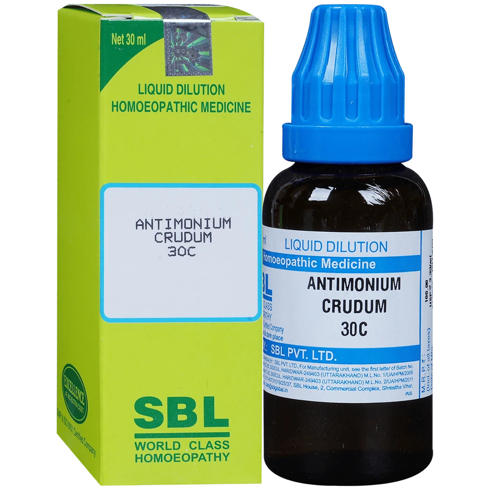 SBL Antimonium Crudum Dilution 30 CH bottle of 30 ml Dilution