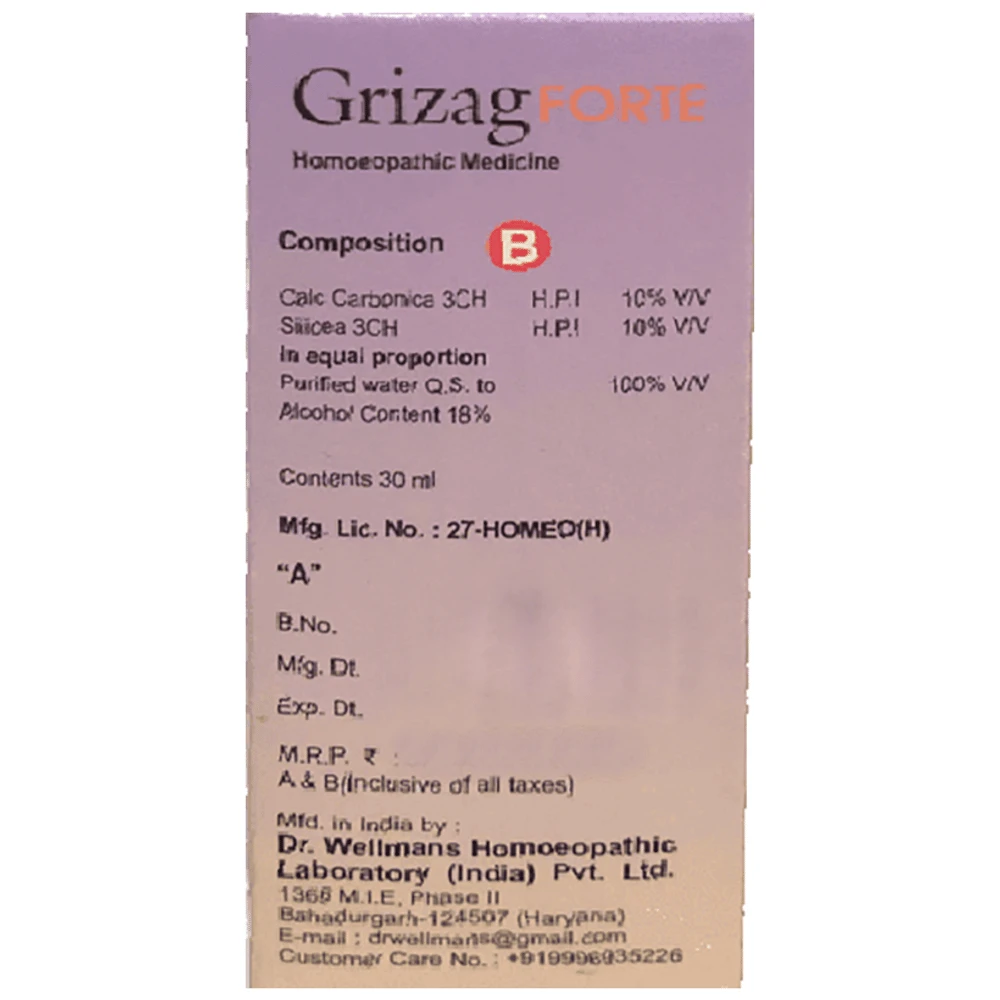 Dr. Wellmans Grizag Forte Kit box of 1 Kit