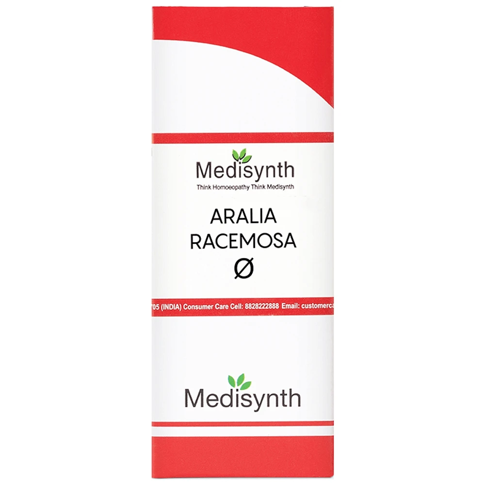 Medisynth Aralia Racemosa Mother Tincture Q bottle of 30 ml Mother Tincture