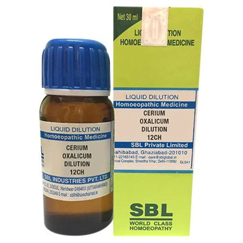 SBL Cerium Oxalicum Dilution 12 CH bottle of 30 ml Dilution