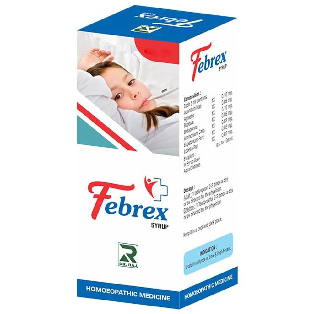 Dr. Raj Febrex Syrup bottle of 450 ml Syrup Dr. Raj Febrex Syrup bottle of 450 ml Syrup