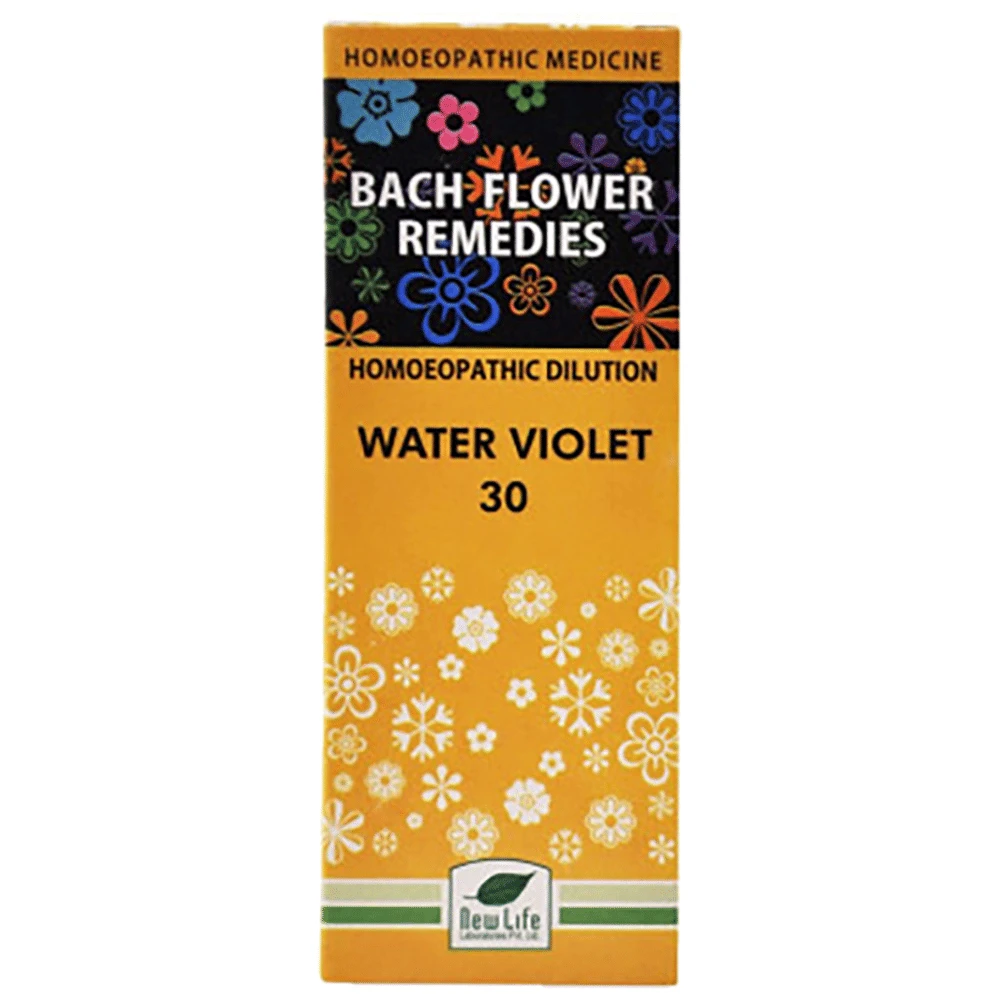 New Life Bach Flower Water Violet 30 bottle of 100 ml Dilution