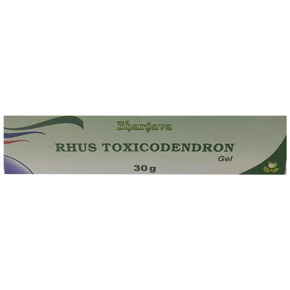 Bhargava Rhus Toxicodendron Gel tube of 30 gm Gel Bhargava Rhus Toxicodendron Gel tube of 30 gm Gel