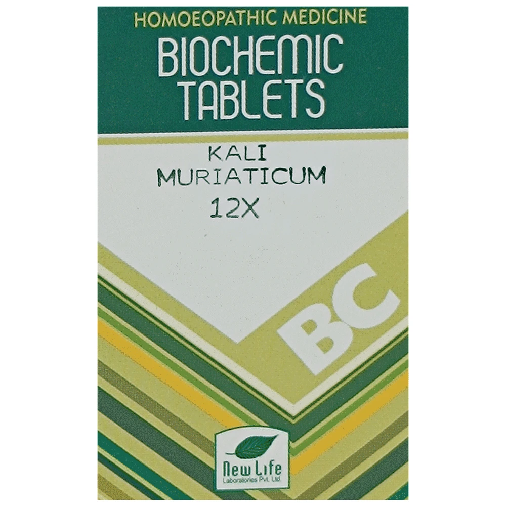 New Life Kali Muriaticum Biochemic Tablet 12X bottle of 25 gm Biochemic Tablet New Life Kali Muriaticum Biochemic Tablet 12X bottle of 25 gm Biochemic Tablet