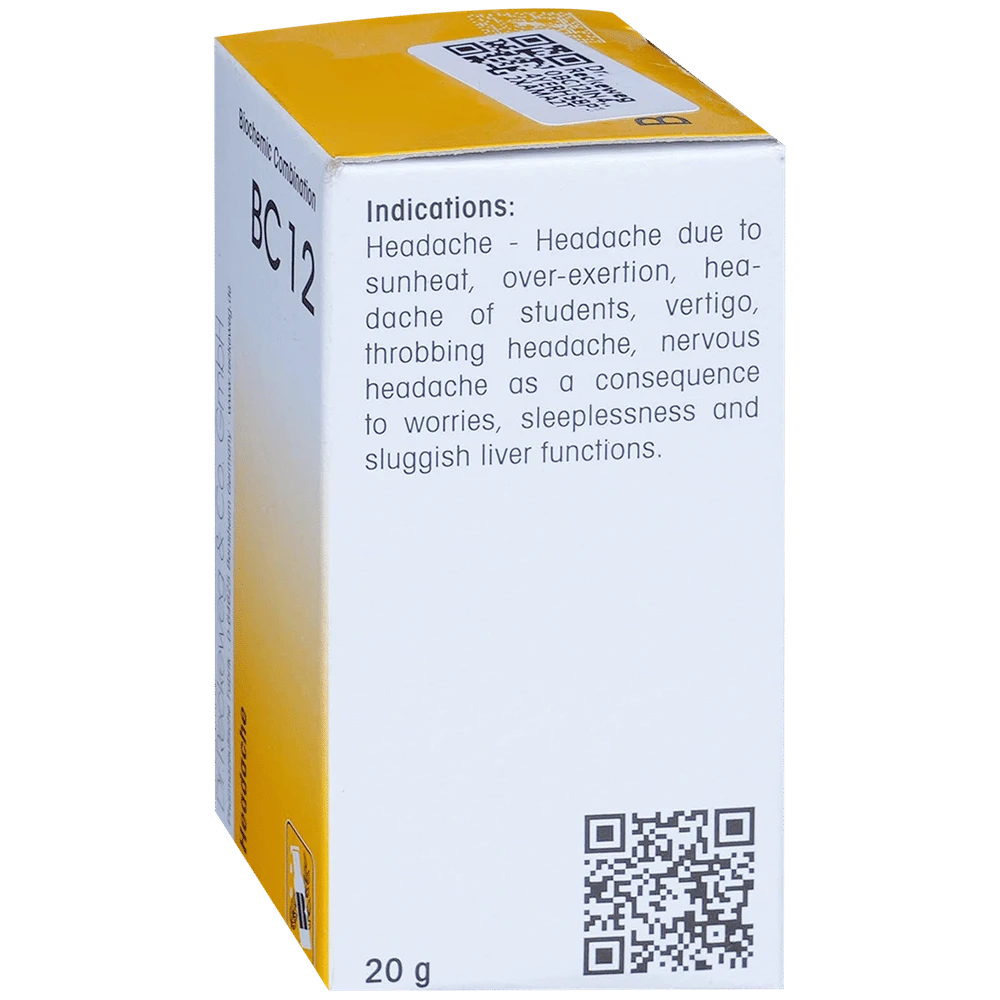 Dr. Reckeweg Bio-Combination 12 (BC 12) Tablet bottle of 20 gm Biocombination Tablet