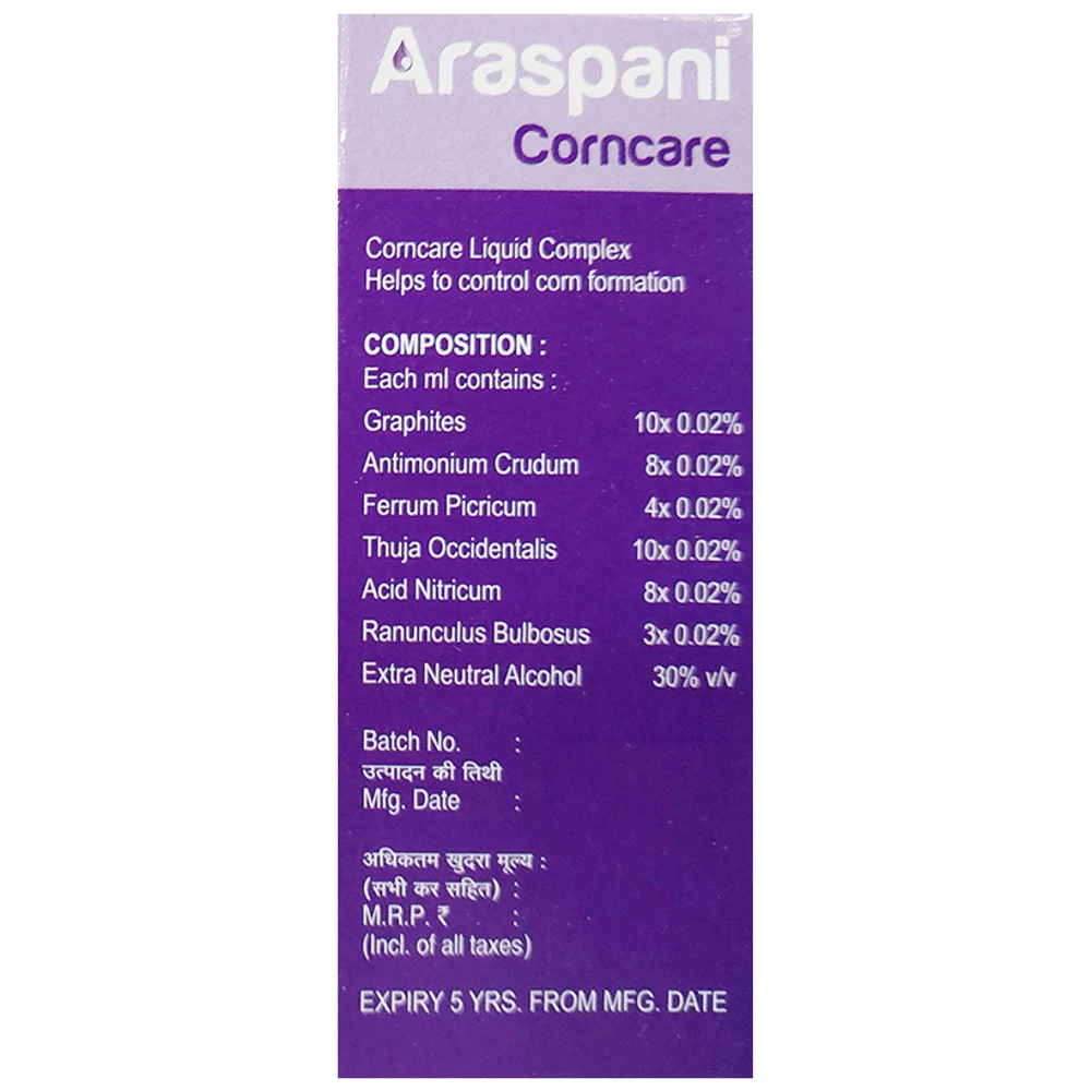 Araspani Corncare A9 bottle of 60 ml Oral Drops