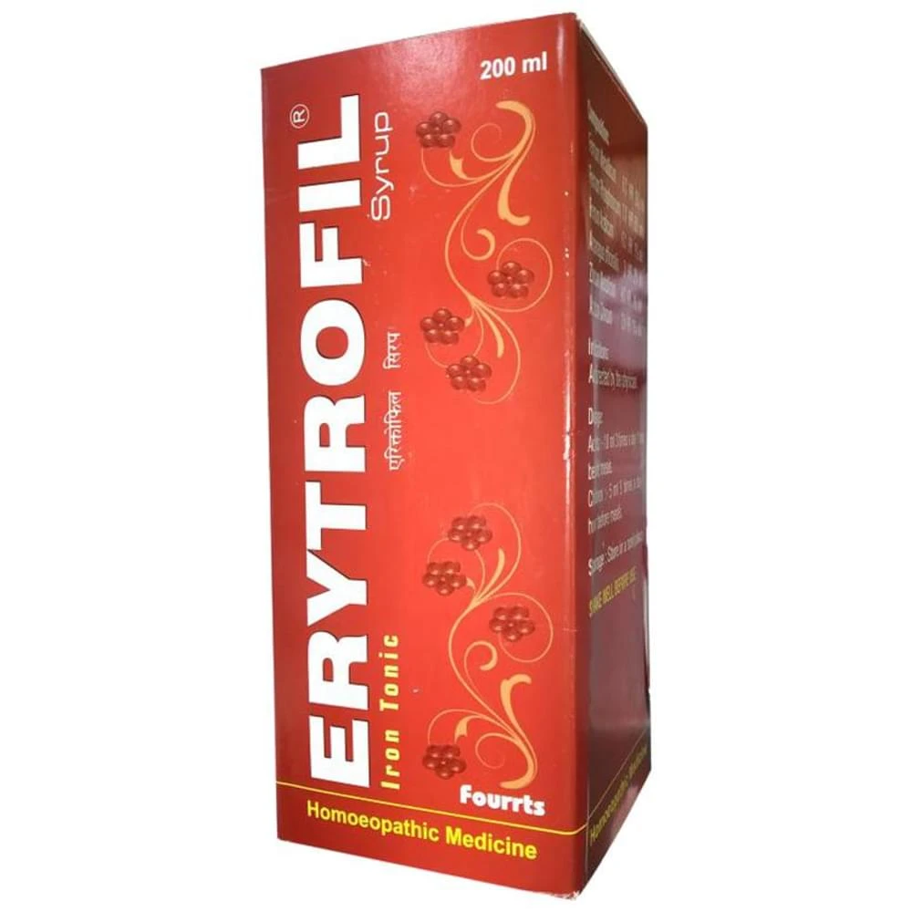 Fourrts Erytrofil Syrup bottle of 200 ml Syrup