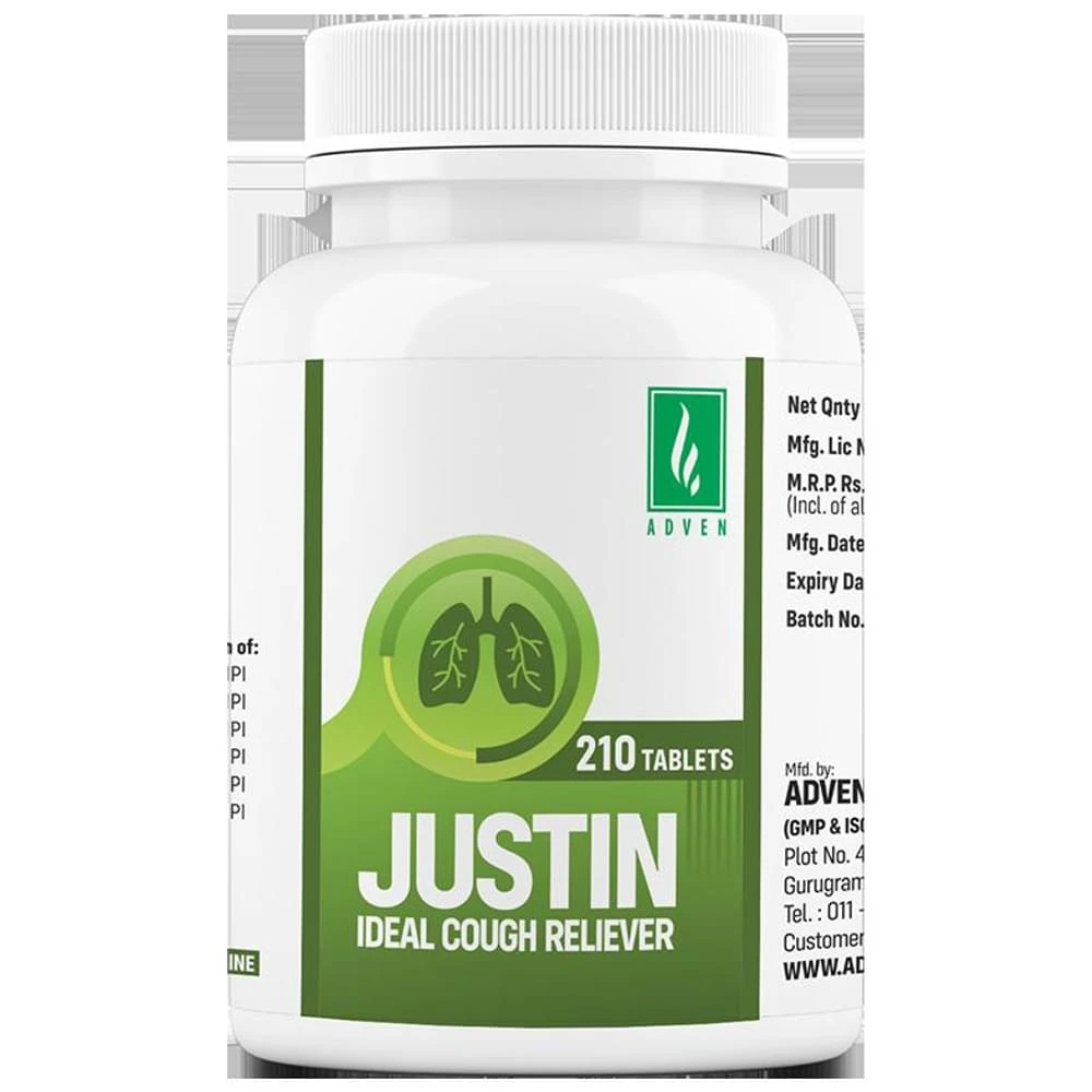 Adven Justin Tablet bottle of 210 tablets
