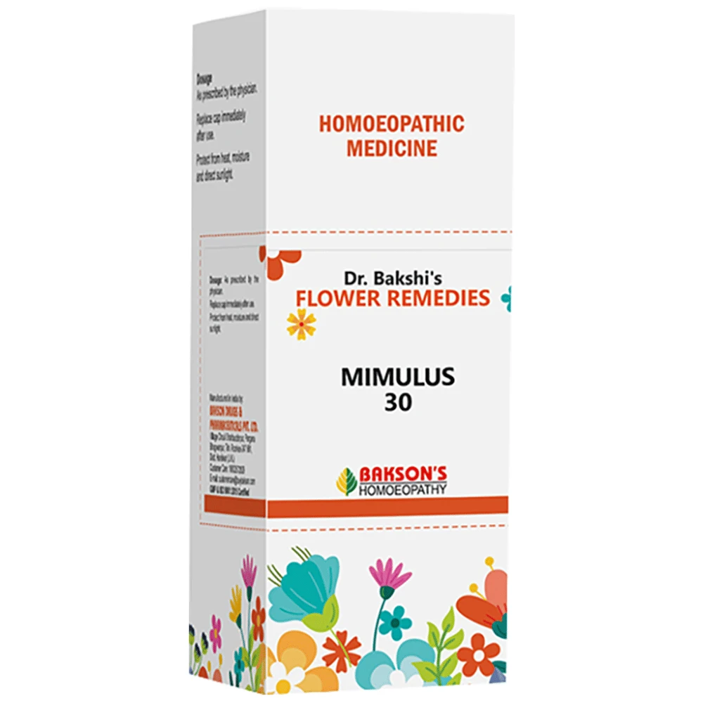 Bakson's Dr. Bakshi's Bach Flower Mimulus 30 CH bottle of 30 ml Drop