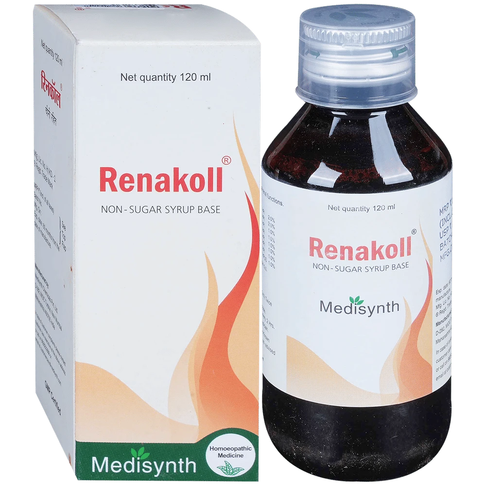 Medisynth Renakoll Non-Sugar Syrup bottle of 120 ml Syrup