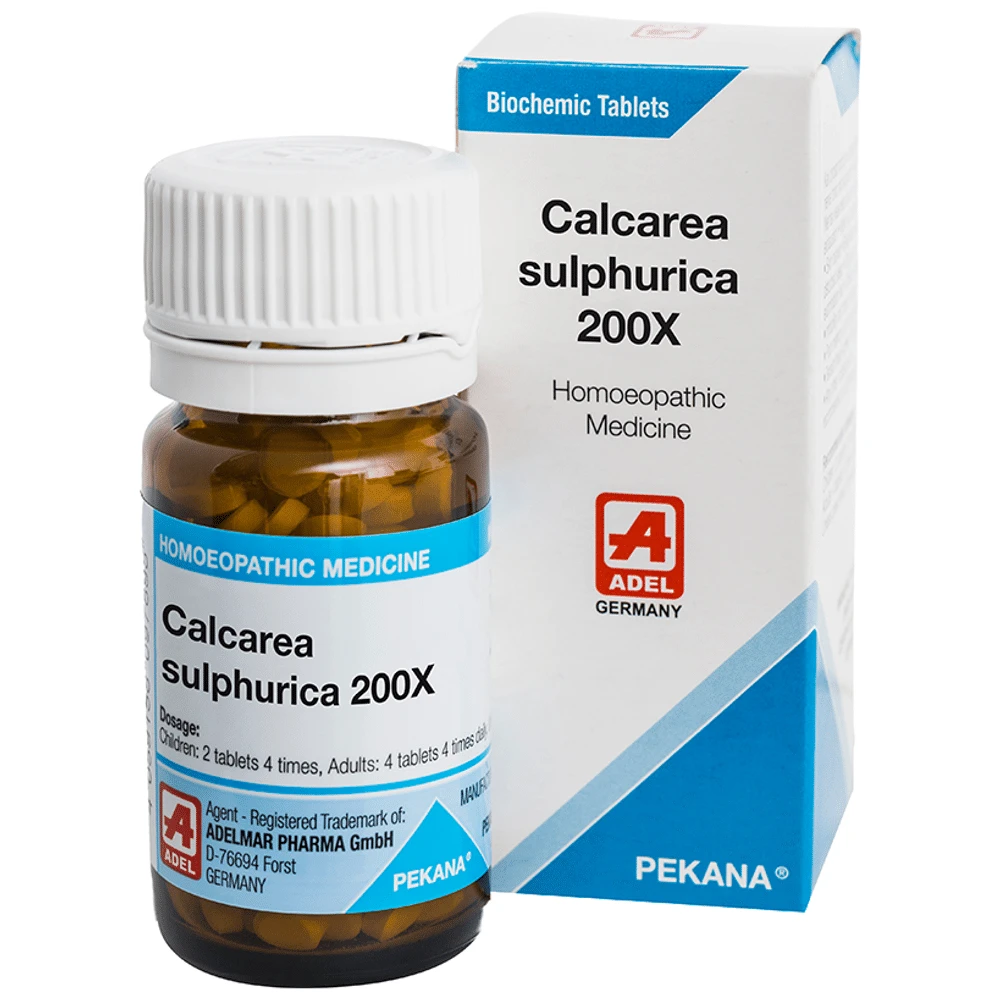 ADEL Calcarea Sulphuricum Biochemic Tablet 200X bottle of 20 gm Biochemic Tablet