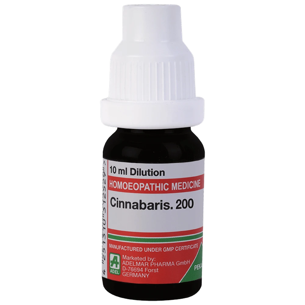 ADEL Cinnabaris Dilution 200 bottle of 10 ml Dilution