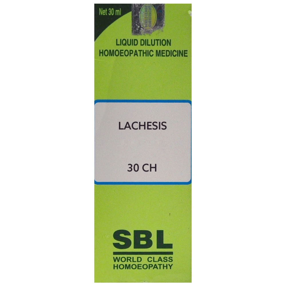 SBL Lachesis Dilution 30 CH bottle of 30 ml Dilution SBL Lachesis Dilution 30 CH bottle of 30 ml Dilution