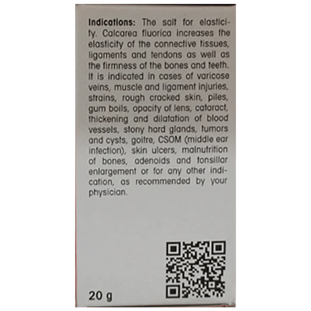 Dr Reckeweg Calcarea Fluorica Biochemic Tablet 3X bottle of 20 gm Biochemic Tablet