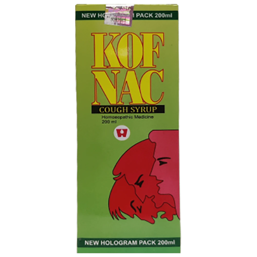 Dr. Wellmans Kofnac Cough Syrup bottle of 200 ml Syrup