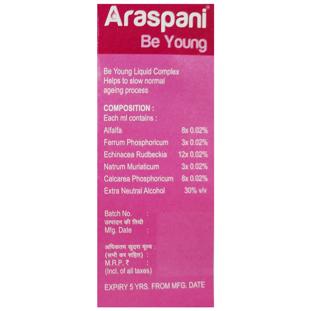Araspani Be Young A10 bottle of 60 ml Oral Drops