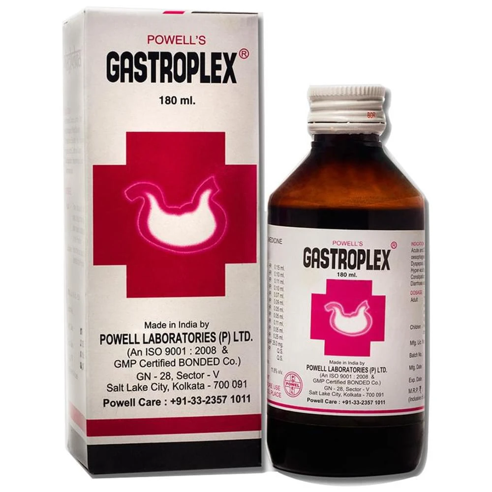 Powell's Gastroplex Syrup bottle of 180 ml Syrup