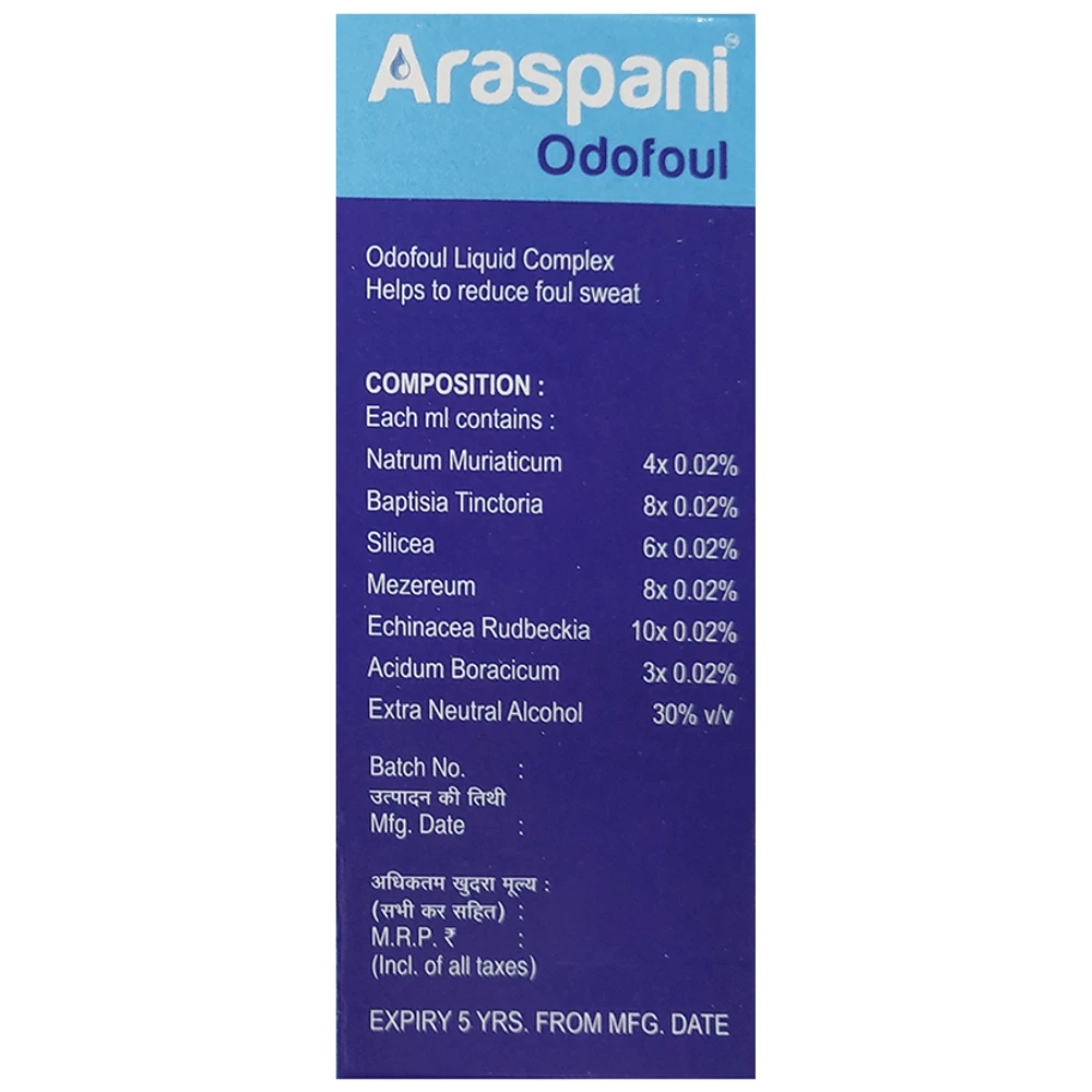 Araspani Odofoul A4 bottle of 60 ml Oral Drops