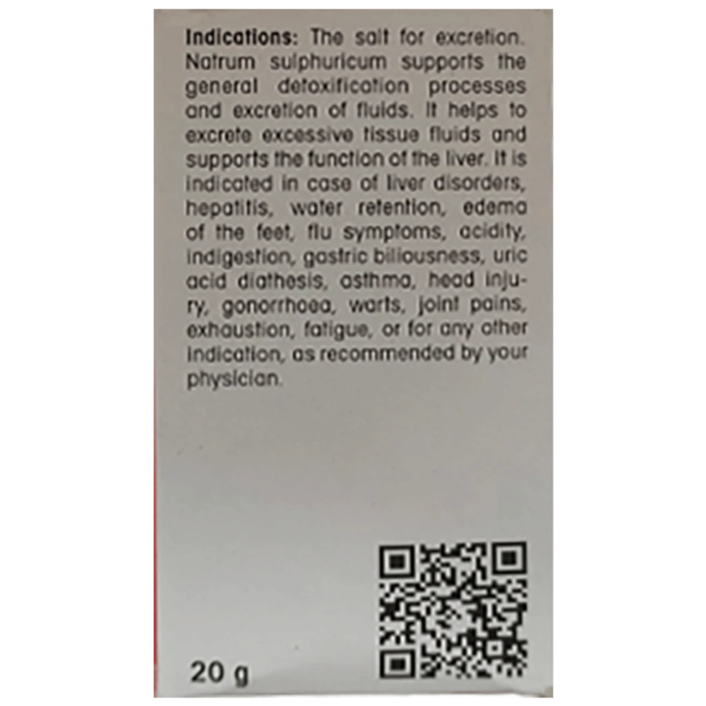 Dr Reckeweg Natrum sulphuricum Biochemic Tablet 200X bottle of 20 gm Biochemic Tablet Dr Reckeweg Natrum sulphuricum Biochemic Tablet 200X bottle of 20 gm Biochemic Tablet