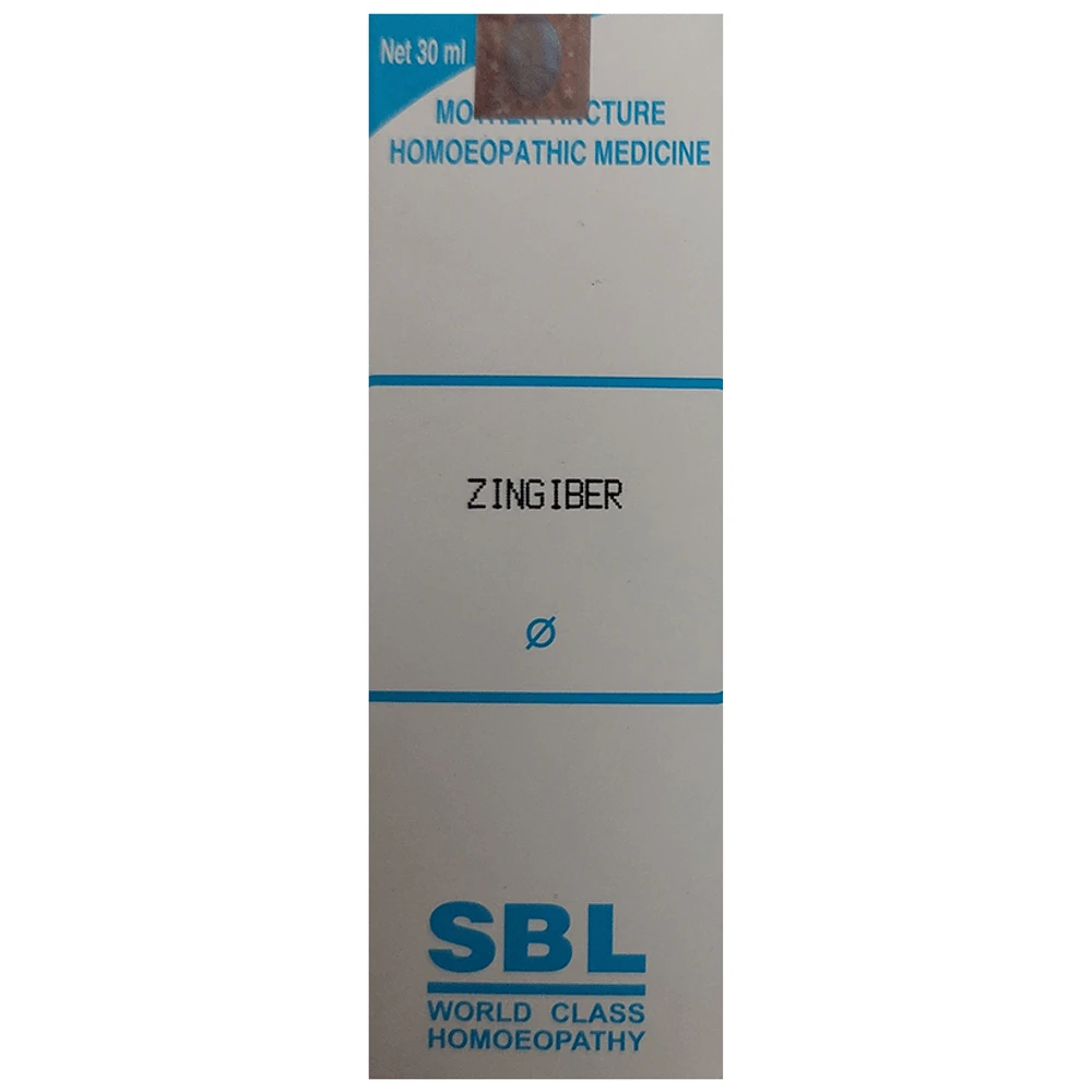 SBL Zingiber Mother Tincture Q bottle of 30 ml Mother Tincture