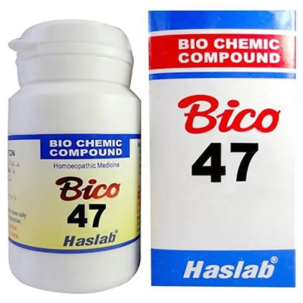 Haslab Bico 47 Biochemic Compound Tablet bottle of 20 gm Tablet Haslab Bico 47 Biochemic Compound Tablet bottle of 20 gm Tablet
