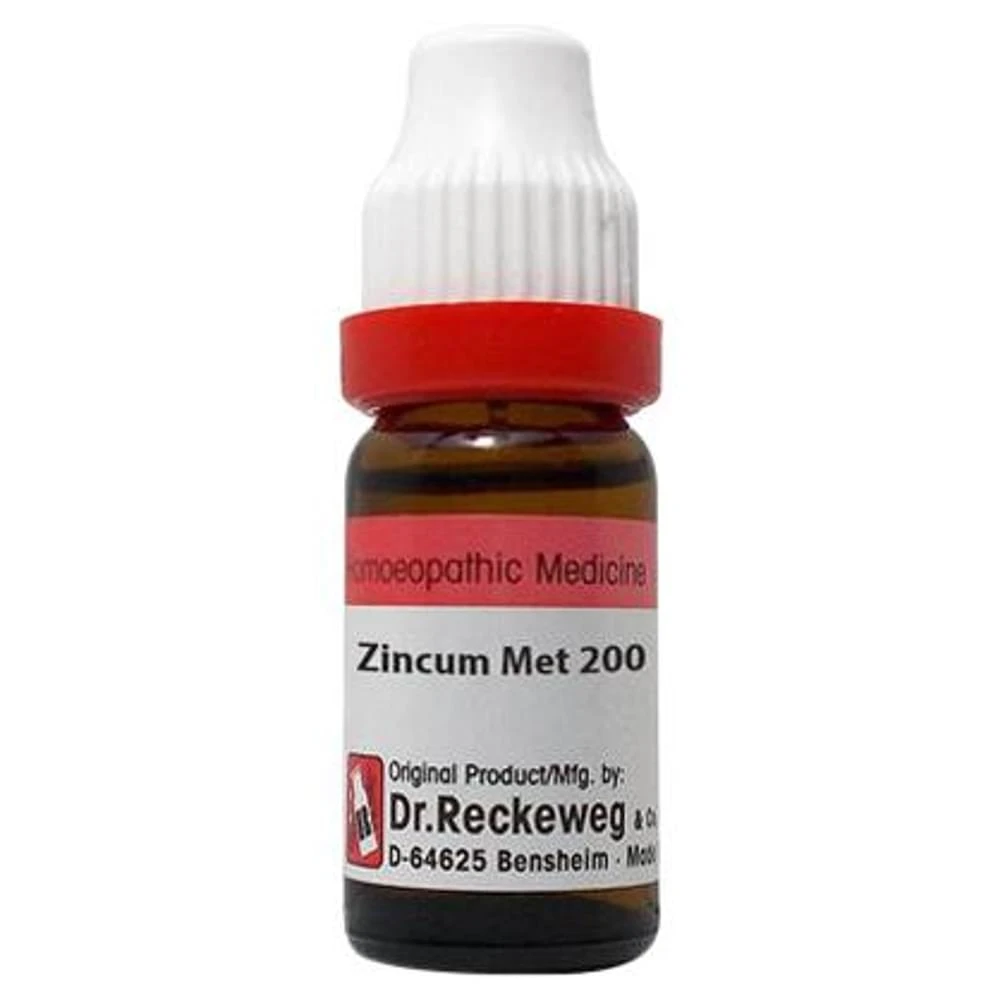 Dr. Reckeweg Zincum Met Dilution 200 CH bottle of 11 ml Dilution