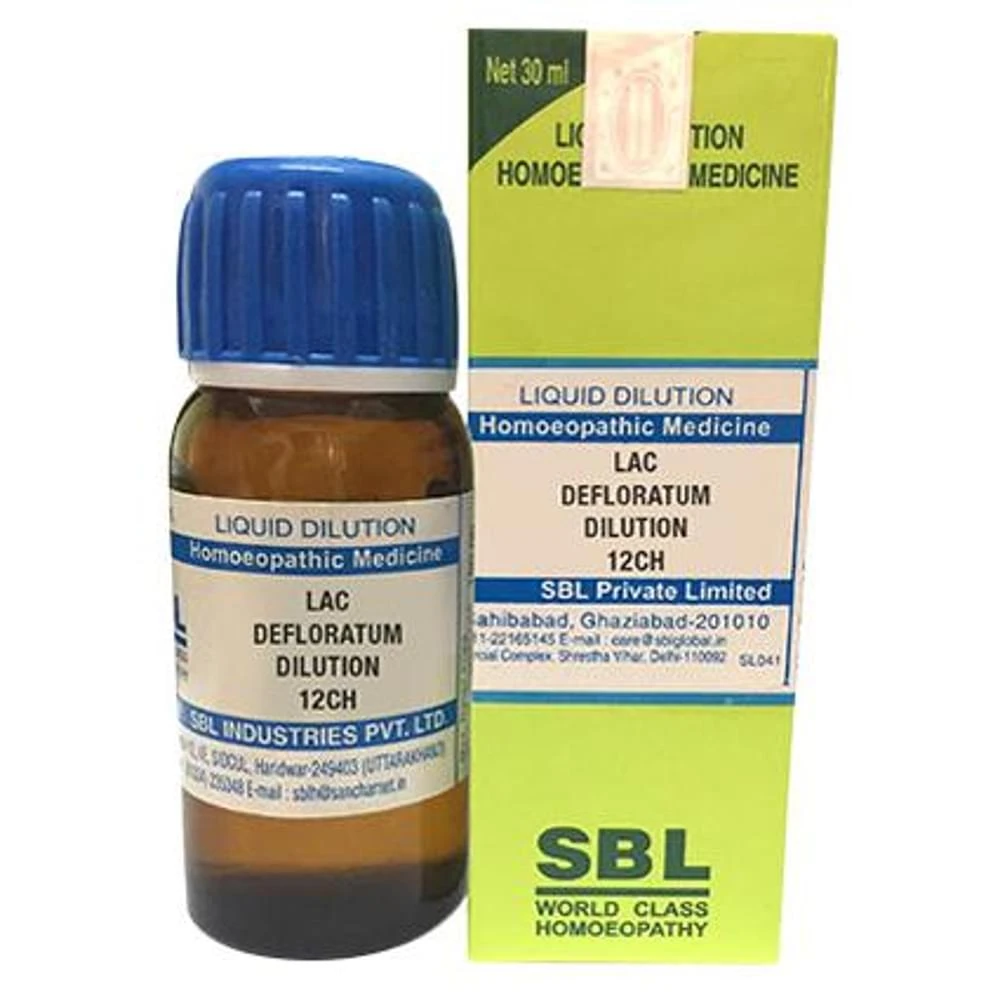 SBL Lac Defloratum Dilution 12 CH bottle of 30 ml Dilution
