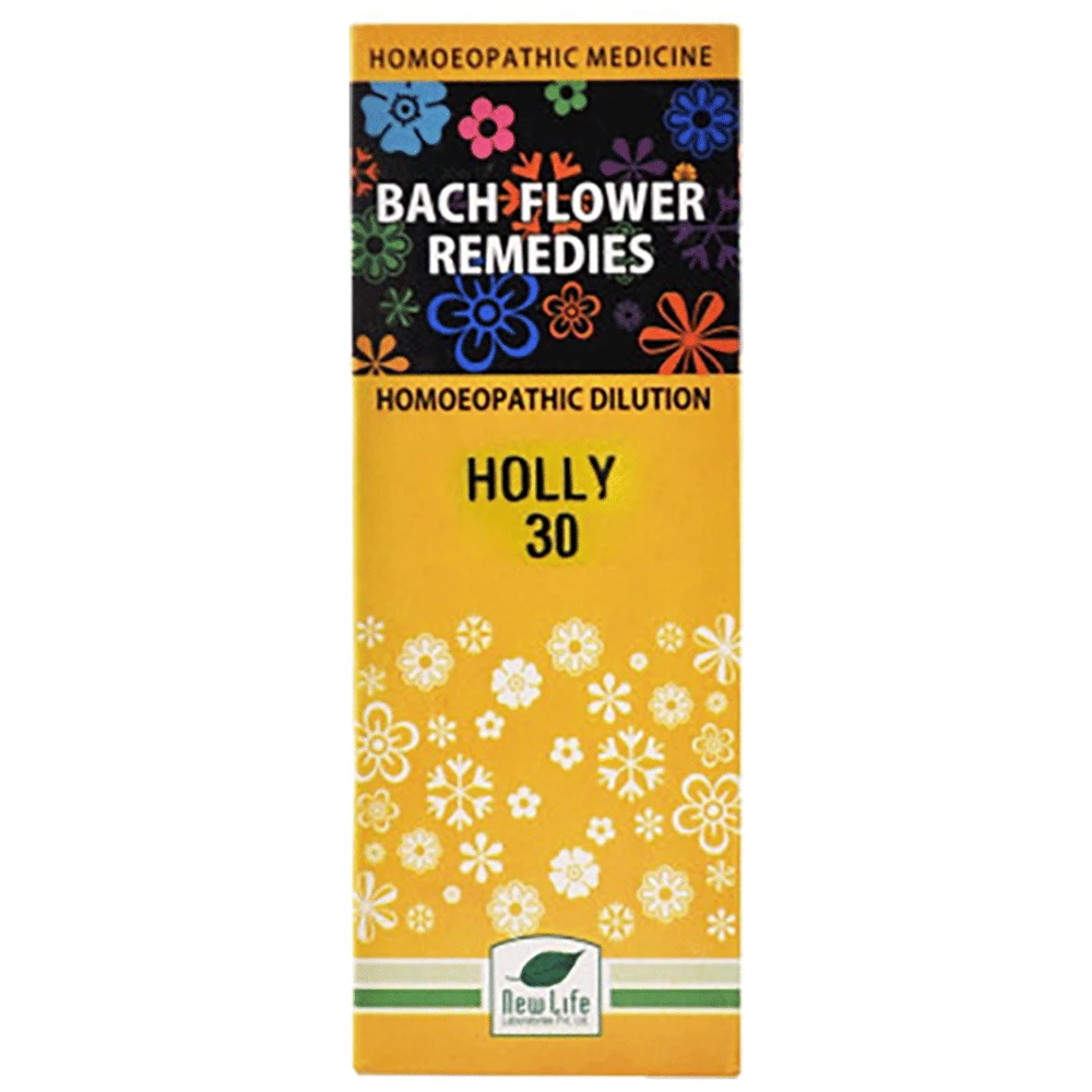New Life Bach Flower Holly 30 bottle of 100 ml Dilution