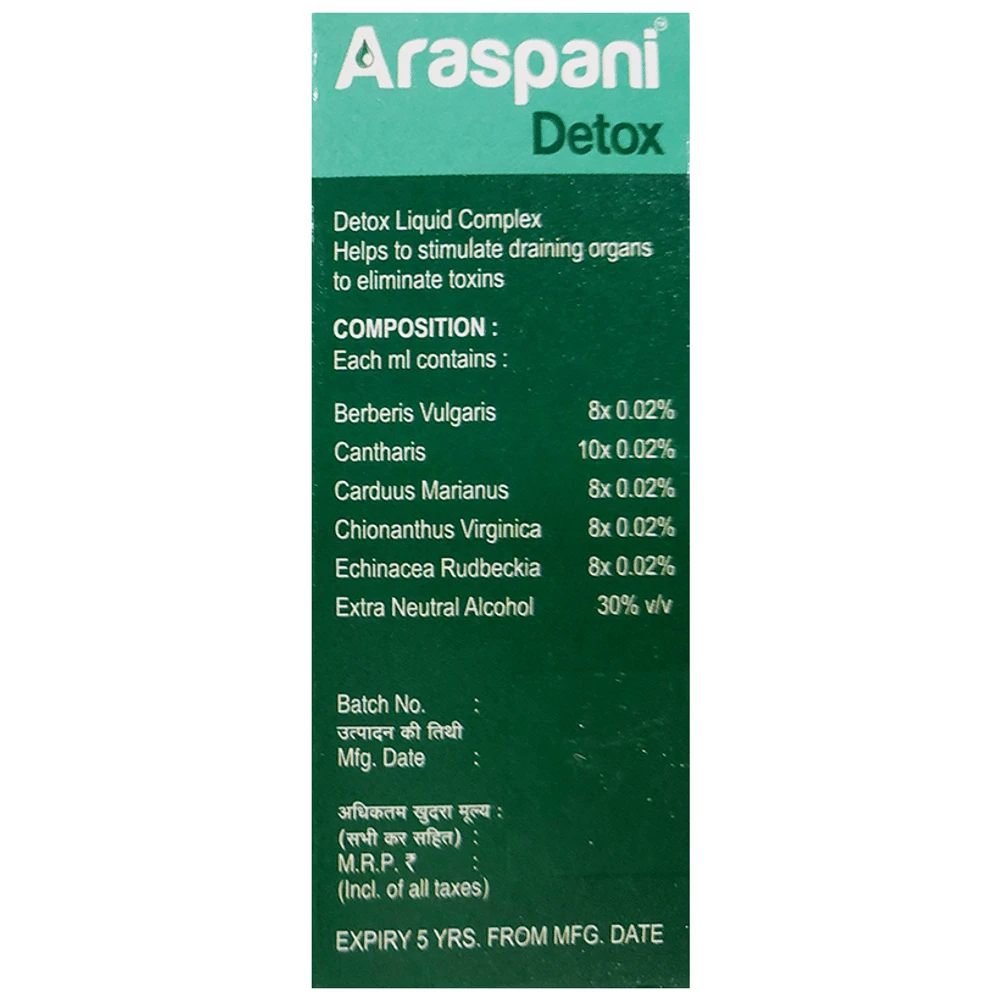 Araspani Detox A7 bottle of 60 ml Oral Drops