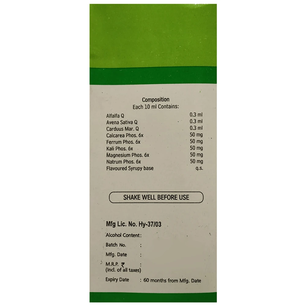 Fr Muller Biochemic Tonic Syrup bottle of 250 ml Syrup