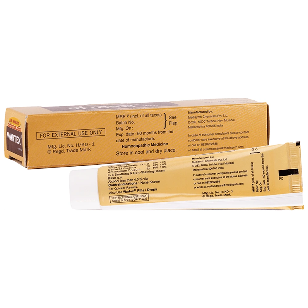 Medisynth Wartex Cream tube of 20 gm Cream