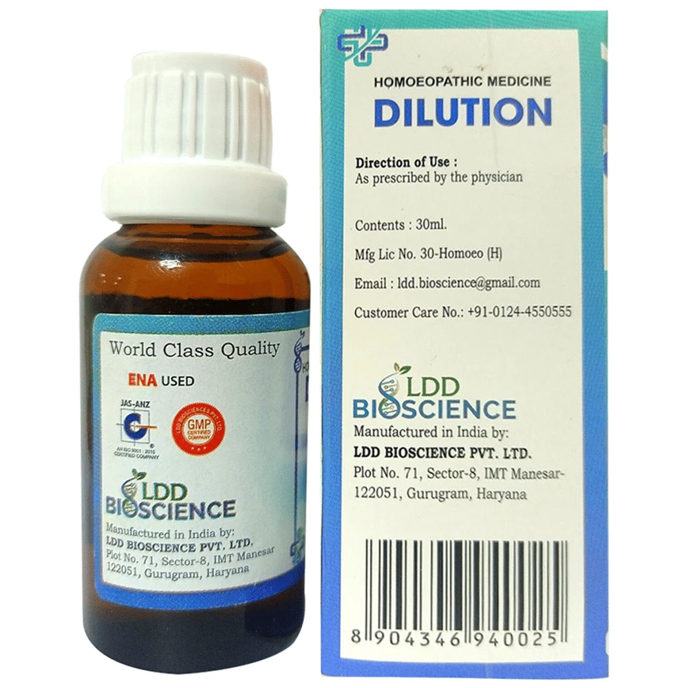 LDD Bioscience Acidum Sulphuricum Dilution 1000 CH bottle of 30 ml Dilution