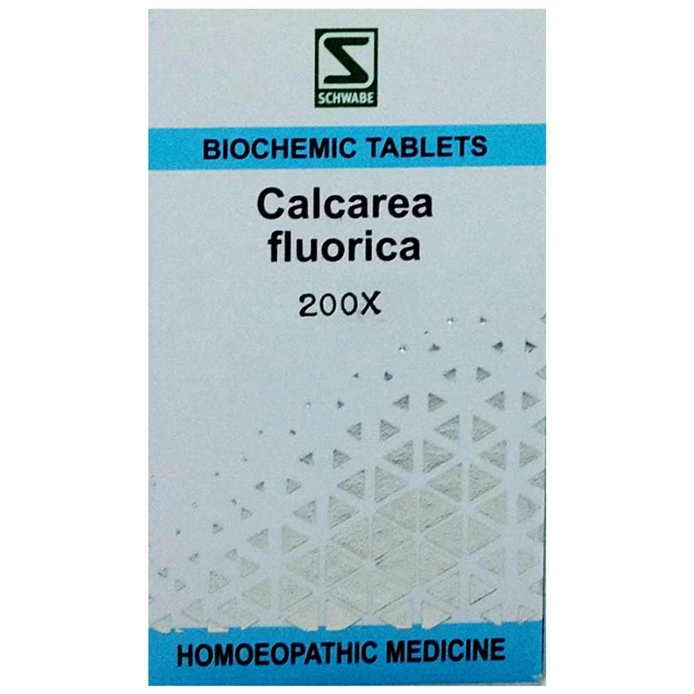 Dr Willmar Schwabe India Calcarea Fluorica Biochemic Tablet 200X bottle of 25 gm Biochemic Tablet