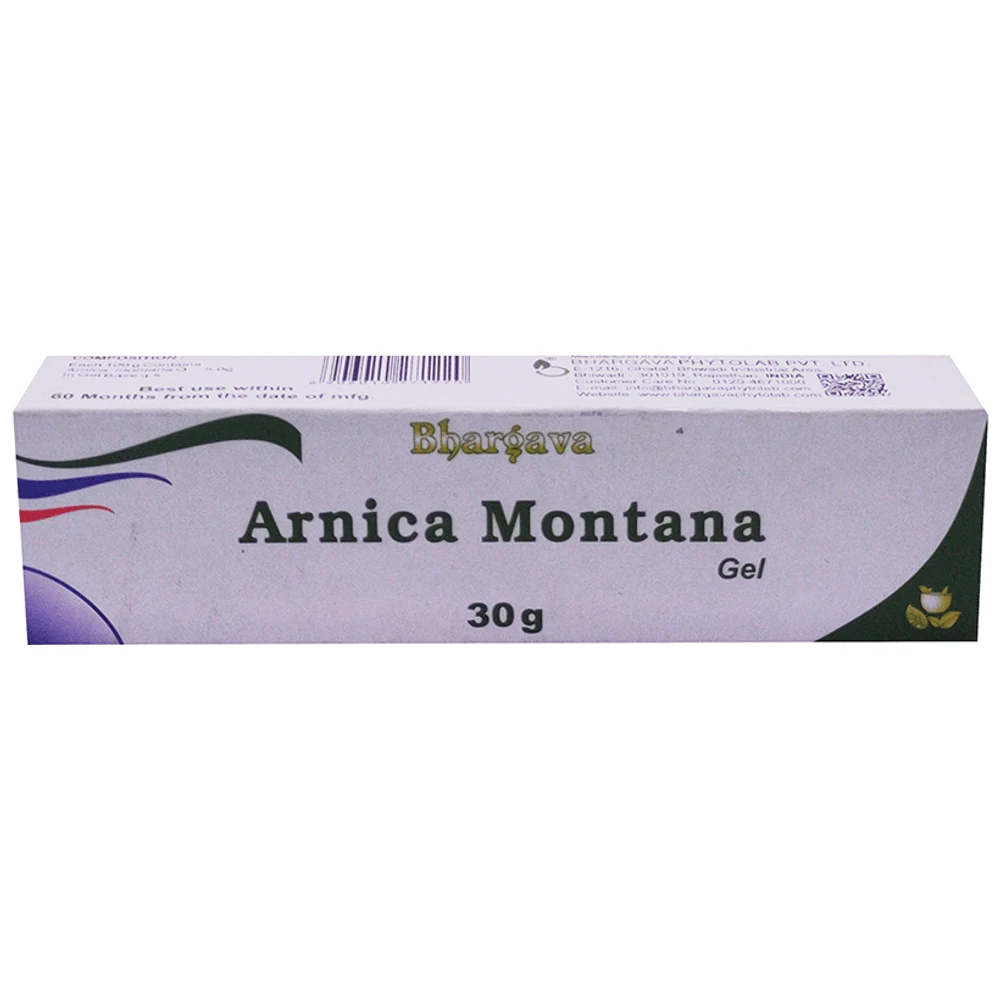 Bhargava Arnica Montana Gel tube of 30 gm Gel Bhargava Arnica Montana Gel tube of 30 gm Gel