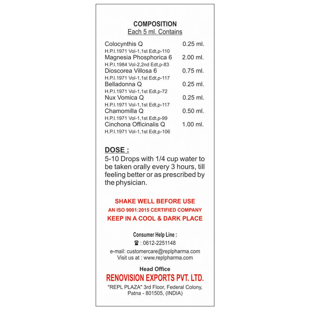 REPL Dr. Advice No. 120 Colic-En Drop bottle of 30 ml Drop