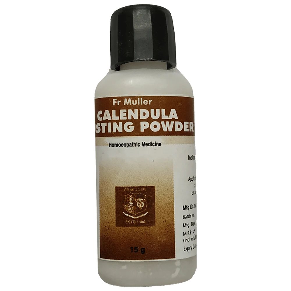 Fr Muller Calendula Dusting Powder bottle of 15 gm Dusting Powder