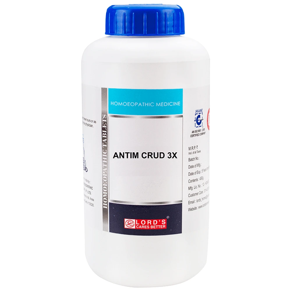 Lord's Antim Crud Trituration Tablet 3X bottle of 450 gm Trituration Tablet