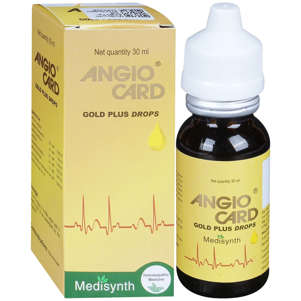Medisynth Angio Card Gold Plus Drop bottle of 30 ml Drop