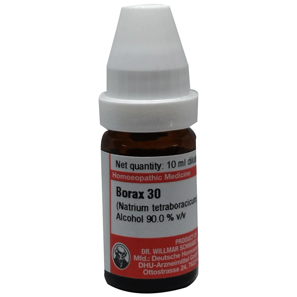 Dr Willmar Schwabe Germany Borax Dilution 30 bottle of 10 ml Dilution