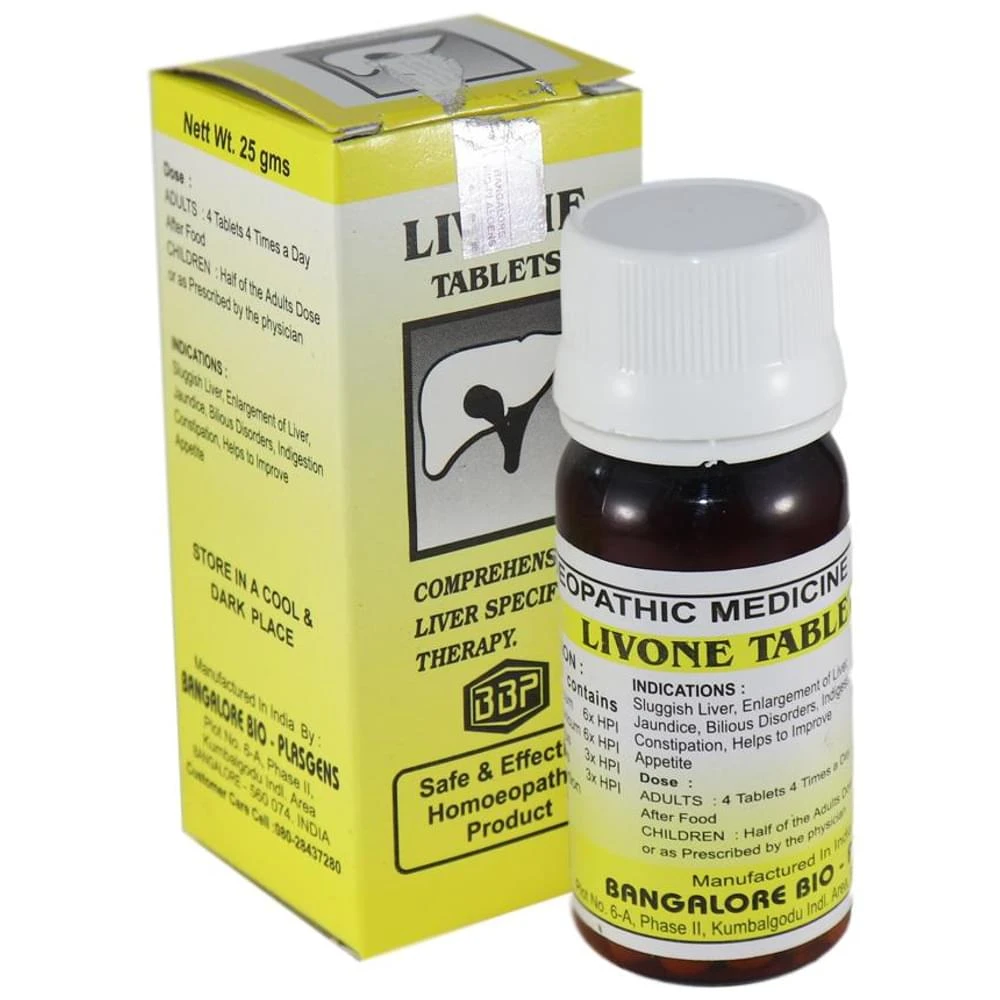 Bangalore Bio-Plasgens Livone Tablet bottle of 25 gm Tablet