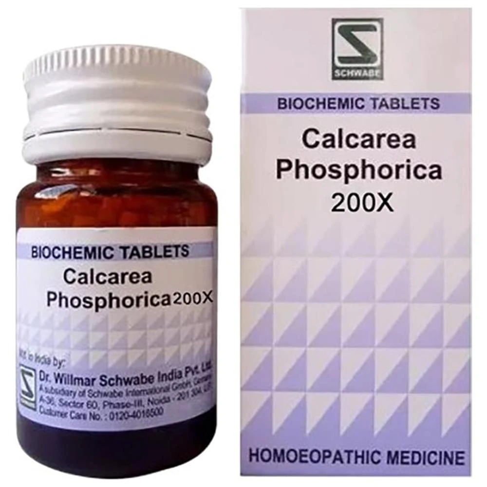 Dr Willmar Schwabe India Calcarea Phosphorica Biochemic Tablet 200X bottle of 550 gm Biochemic Tablet