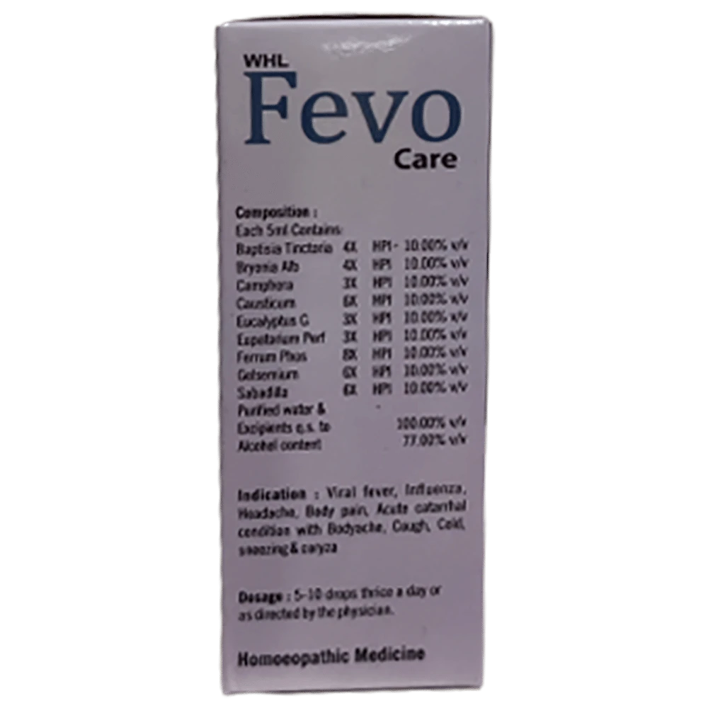Dr. Wellmans WHL Fevo Care Drop bottle of 30 ml Drop