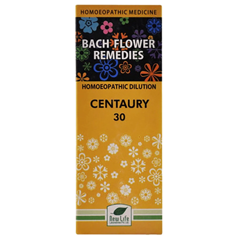 New Life Bach Flower Centaury 30 bottle of 100 ml Dilution