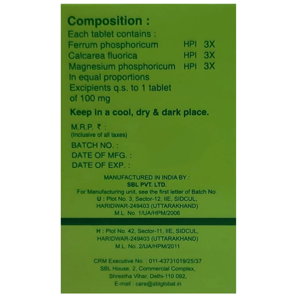 SBL Bio-Combination 23 Tablet bottle of 25 gm Biocombination Tablet