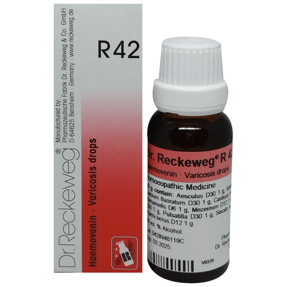 Dr. Reckeweg R42 Varicosis Drop bottle of 22 ml Drop