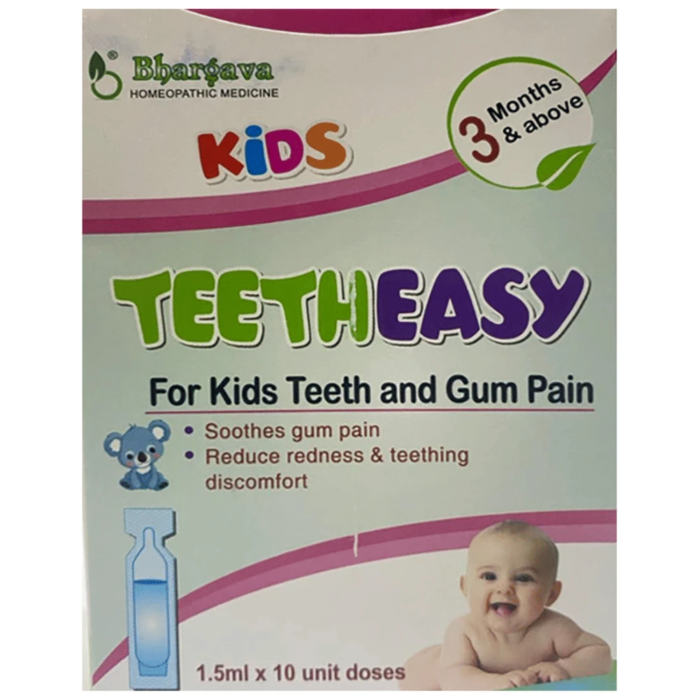 Bhargava Teeth Easy 3 Months & Above (1.5ml Each) box of 10 units Bhargava Teeth Easy 3 Months & Above (1.5ml Each) box of 10 units