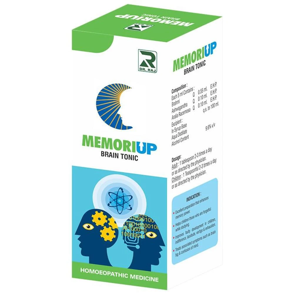 Dr. Raj Memoriup Brain Tonic bottle of 200 ml Tonic Dr. Raj Memoriup Brain Tonic bottle of 200 ml Tonic